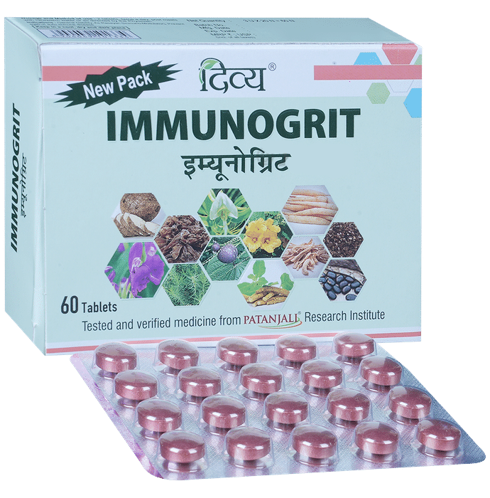 Patanjali Divya Immunogrit - 60 Tablets